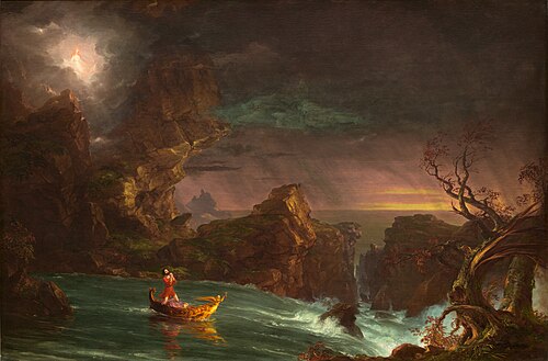 Le Voyage de la vie : âge adulte, 1842, Thomas Cole