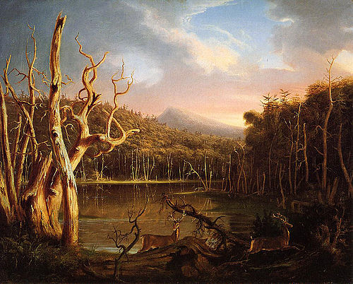 Lac aux arbres morts, 1825, Thomas Cole
