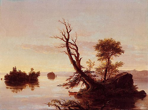Scène de lac américain, 1844, Thomas Cole