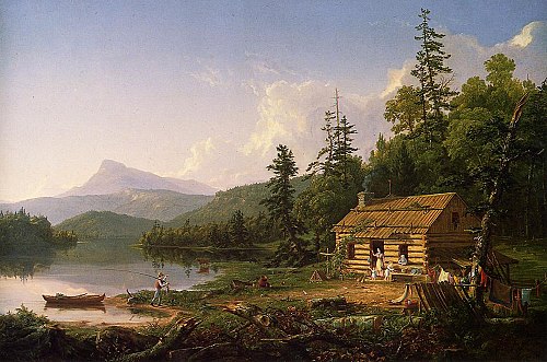 Maison dans les bois, 1847, Thomas Cole