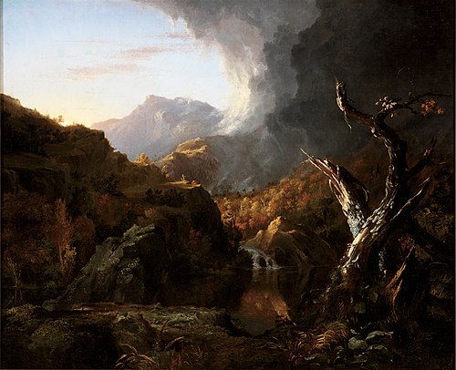 Paysage avec arbre mort, 1828, Thomas Cole
