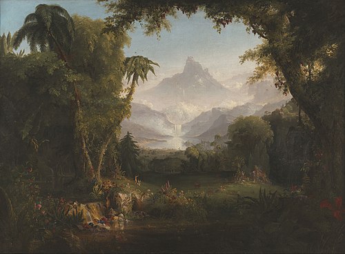 Le Jardin d'Éden, 1828, Thomas Cole