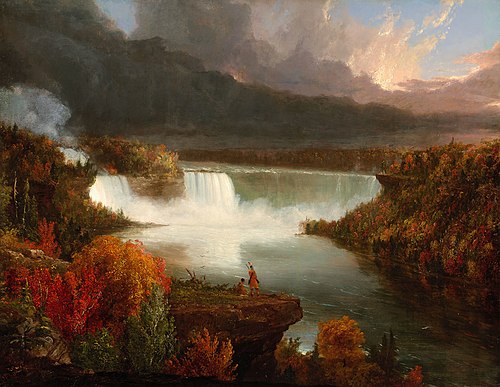 Vue lointaine des chutes du Niagara, 1830, Thomas Cole