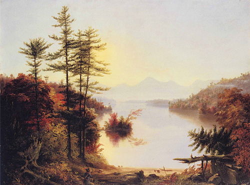 Vue du lac Winnipiseogee, 1828, Thomas Cole