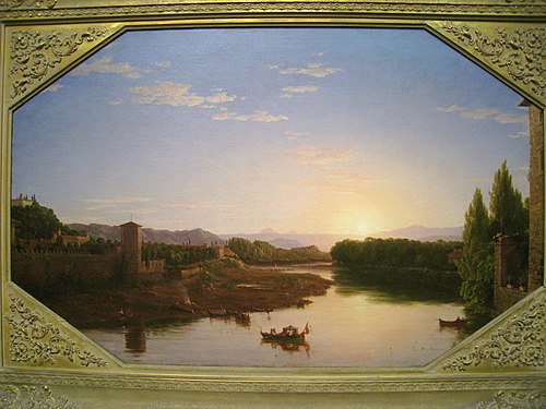 Vue de l'Arno, près de Florence, 1837, Thomas Cole