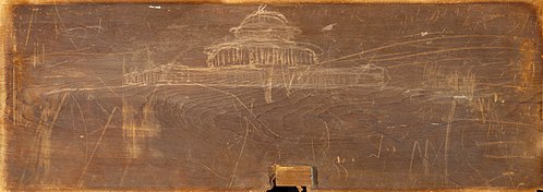 Sketch for Ohio State Capitol Design, 1838, Thomas Cole