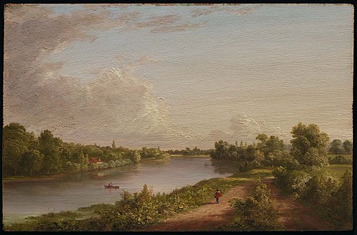 View of the Thames, 1845, Thomas Cole