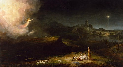 The Angel Appearing to the Shepherds, 1834, Thomas Cole