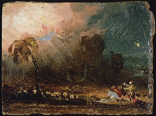 Study for The Angel Appearing to the Shepherds, 1831, Thomas Cole