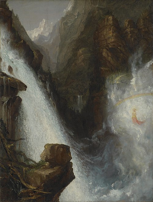 Scene from Byron’s “Manfred”, 1833, Thomas Cole