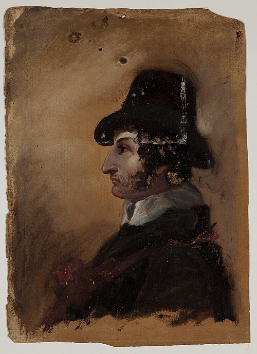 Man in a High Hat, 1801, Thomas Cole