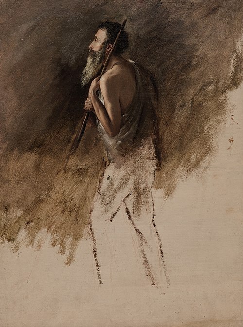 Study for Standing Shepherd, 1831, Thomas Cole