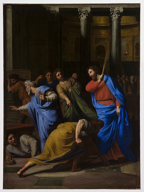 Christ Expelling the Money-Changers from the Temple, 1682, Nicolas Colombel