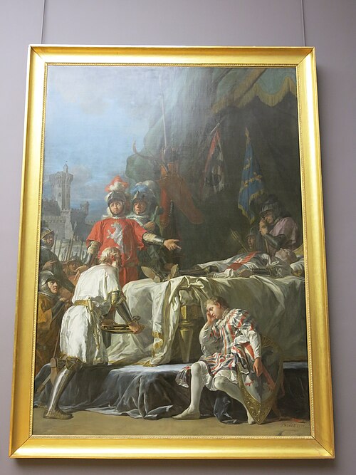 La mort de Du Guesclin, 1777, Nicolas Guy Brenet