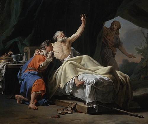 Isaac Blessing Jacob, 1768, Nicolas Guy Brenet