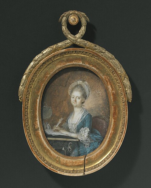 Fredrika Carleson (1743-1794), gift med 1. Carl Erik Wadenstierna, 2. Fredrik von Post, , Nicolas Lavreince