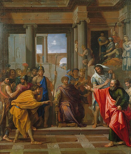 Saint Paul rend aveugle le faux prophète Barjésu, 1650, Nicolas Loir