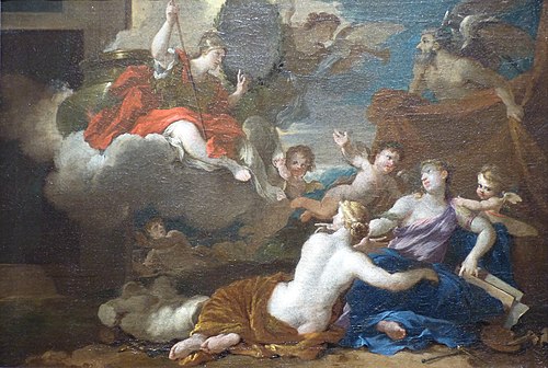 Minerve et les Arts, 1666, Nicolas Loir