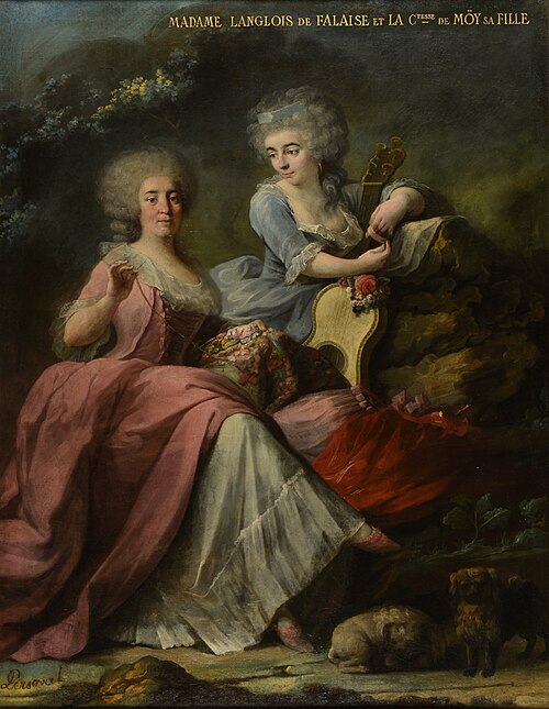 Madame Langlois de Falaise et sa fille, la comtesse de Moÿ de Sons, , Nicolas Perseval