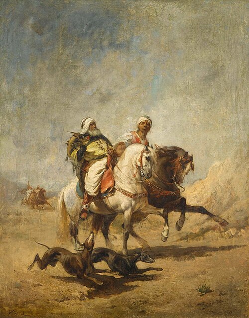Deux Bédouins pendant la chasse, , Nicolas Sicard