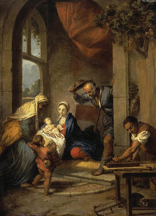 Holy Family, 1729, Nicolas Vleughels