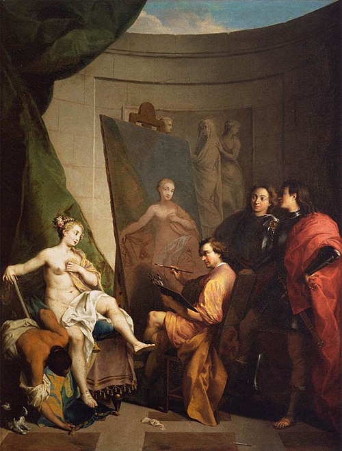 Apelle peignant Campaspe, 1716, Nicolas Vleughels