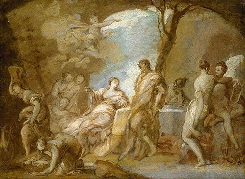 Telemachus on Calypso's Island, , Nicolas Vleughels