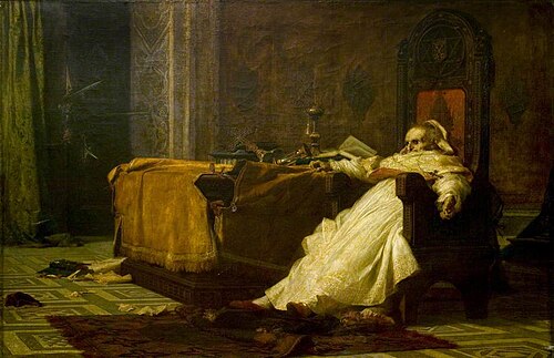 The Death of Pope Boniface VIII, 1866, Nicolò Barabino