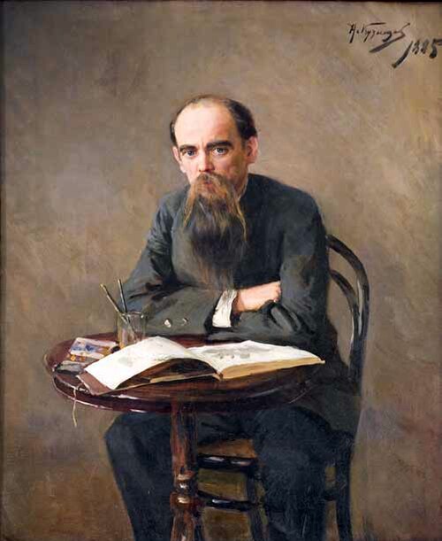 Portrait of the artist Efim Volkov, 1885, Nikolaï Kouznetsov