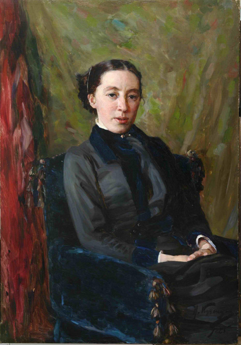 Porträt der Natalia Polenov, 1885, Nikolaï Kouznetsov