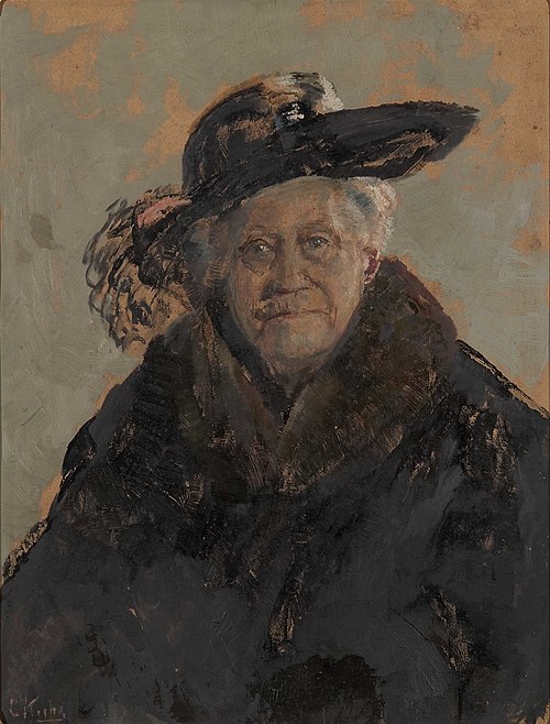 Portrait of Barbra Sommerfelt, 1910, Christian Krohg