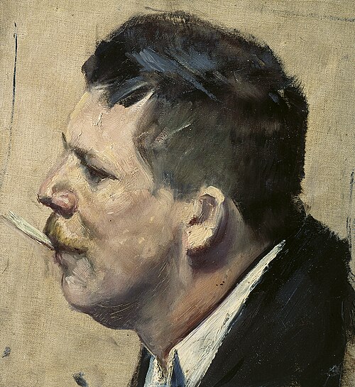 Den norske maler Charles Lundh, 1888, Christian Krohg