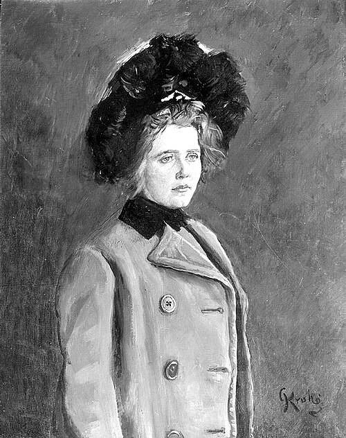 Sophie Elisabeth (Soffi) Lasson, 1900, Christian Krohg