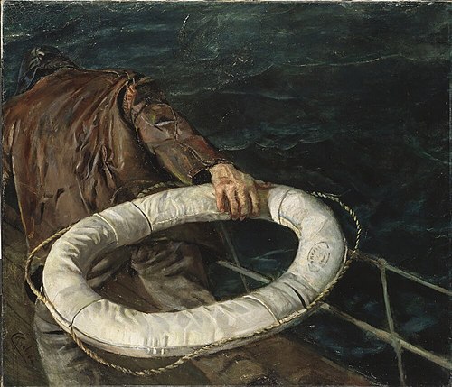 Homme à la mer, 1906, Christian Krohg