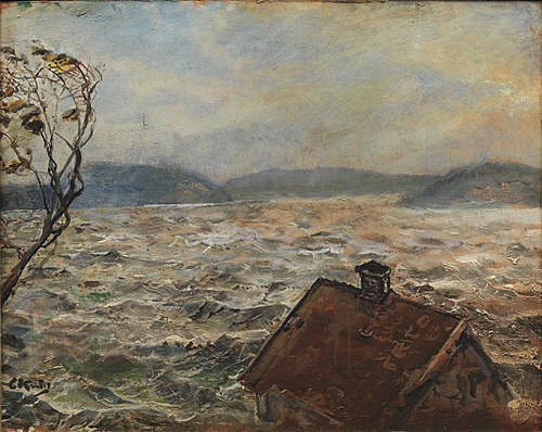 View from Bjelkeviken, 1920, Christian Krohg
