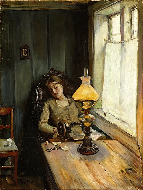 Tired, 1885, Christian Krohg