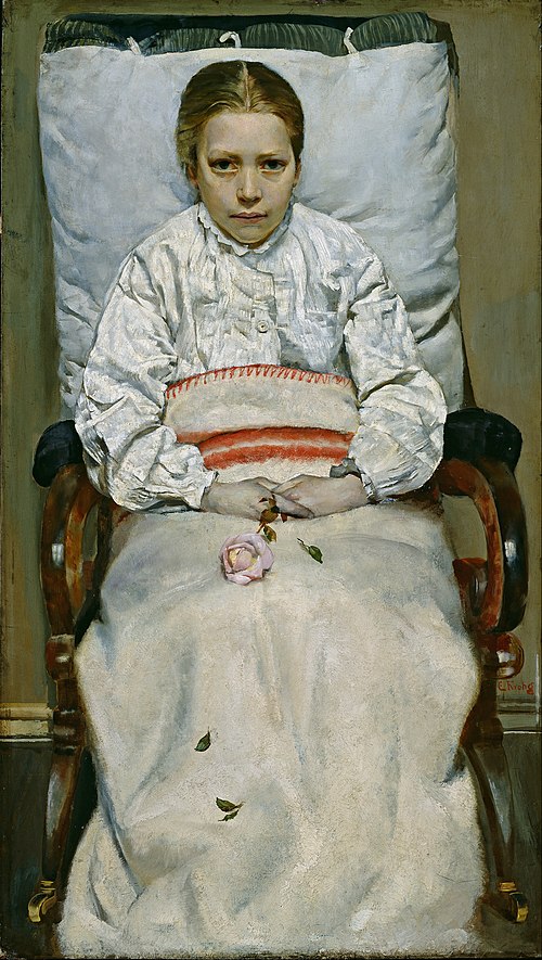 Sick Girl, 1881, Christian Krohg