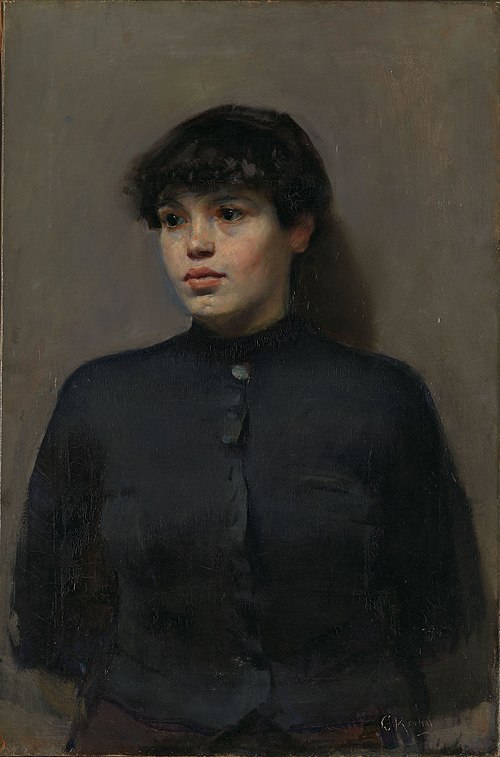 Portrait of "Jossa", 1886, Christian Krohg