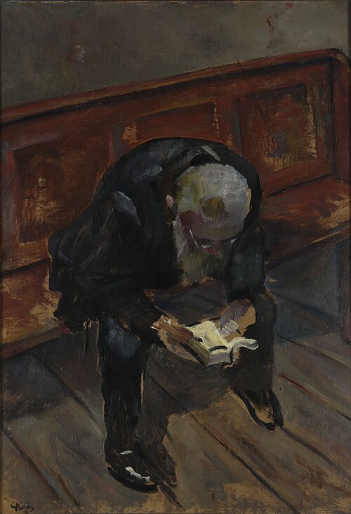 Før predikenen, , Christian Krohg