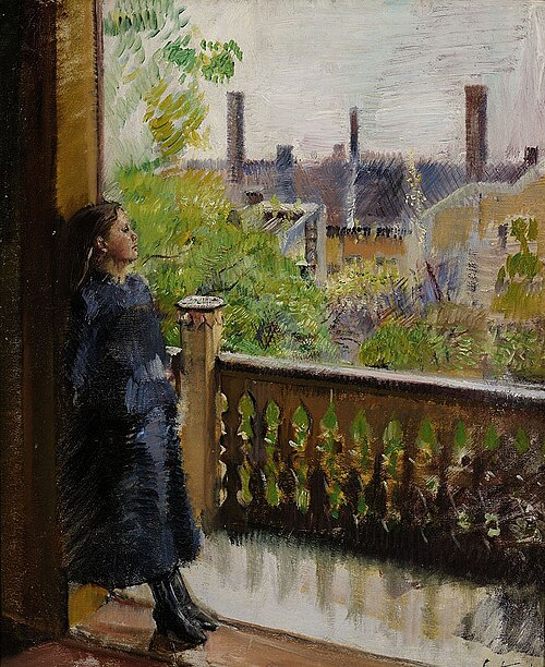 Altanen i Grønnegate, 1889, Christian Krohg