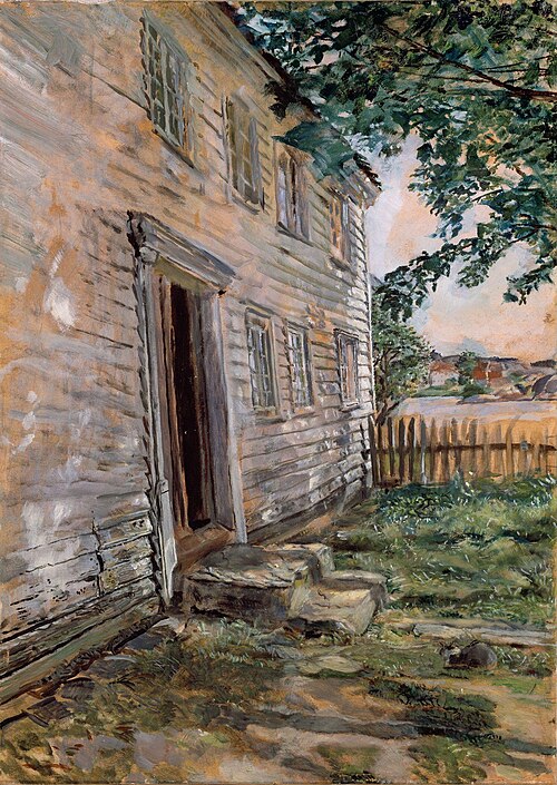 Old house at Brekkestø, 1914, Christian Krohg