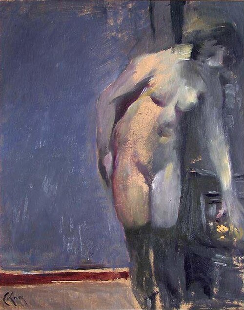 Model resting, 1913, Christian Krohg
