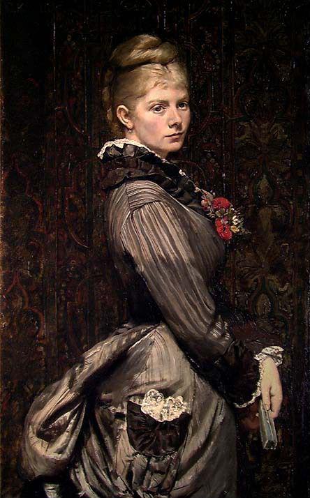 Portrait of Lucy Parr Egeberg, 1876, 1876, Christian Krohg