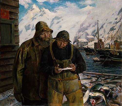 Letter from Home, 1896, Christian Krohg