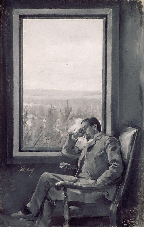Portrait of the Painter Christian Skredsvig, 1891, Christian Krohg