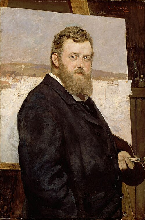Portrait of the Painter Frits Thaulow, 1881, Christian Krohg