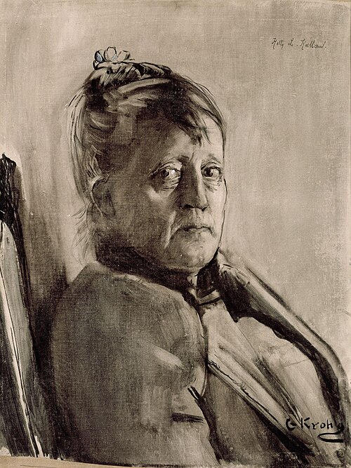 Portrait of the Painter Kitty L. Kielland, 1891, Christian Krohg