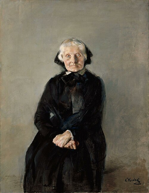 Portrait of Marie Krohg, the Artist's Aunt, 1889, Christian Krohg