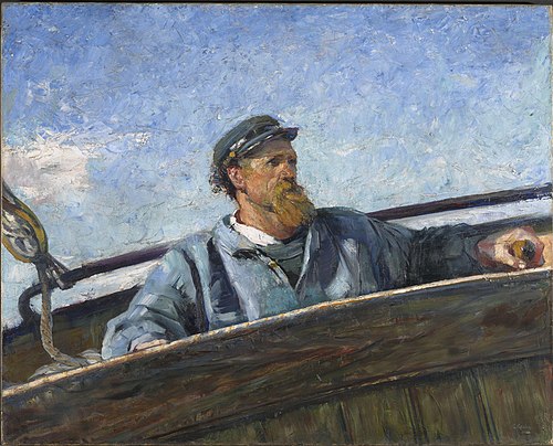North Wind, 1887, Christian Krohg