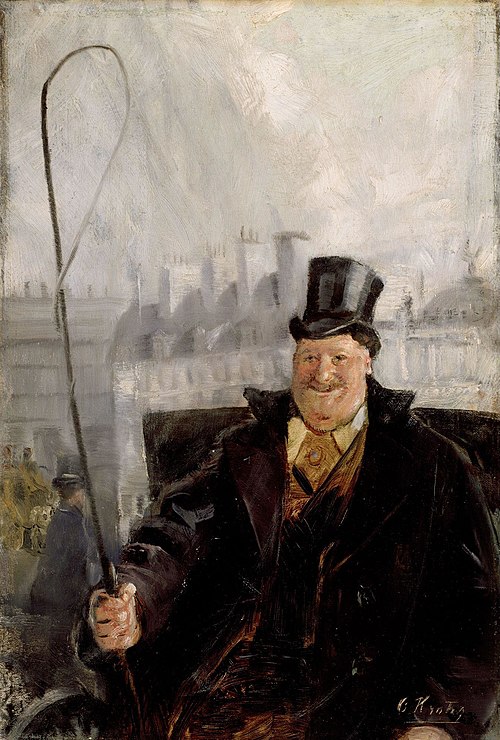 Parisian Coachman, 1898, Christian Krohg